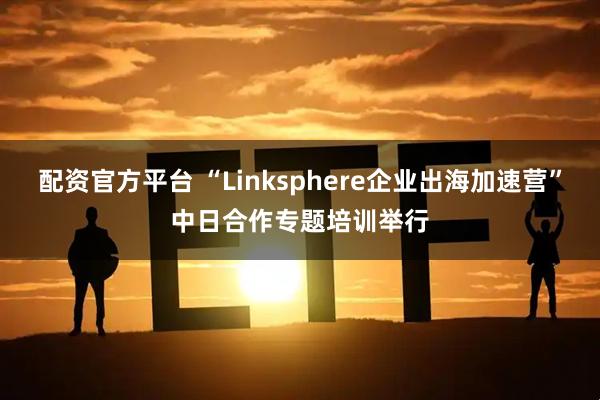 配资官方平台 “Linksphere企业出海加速营”中日合作专题培训举行
